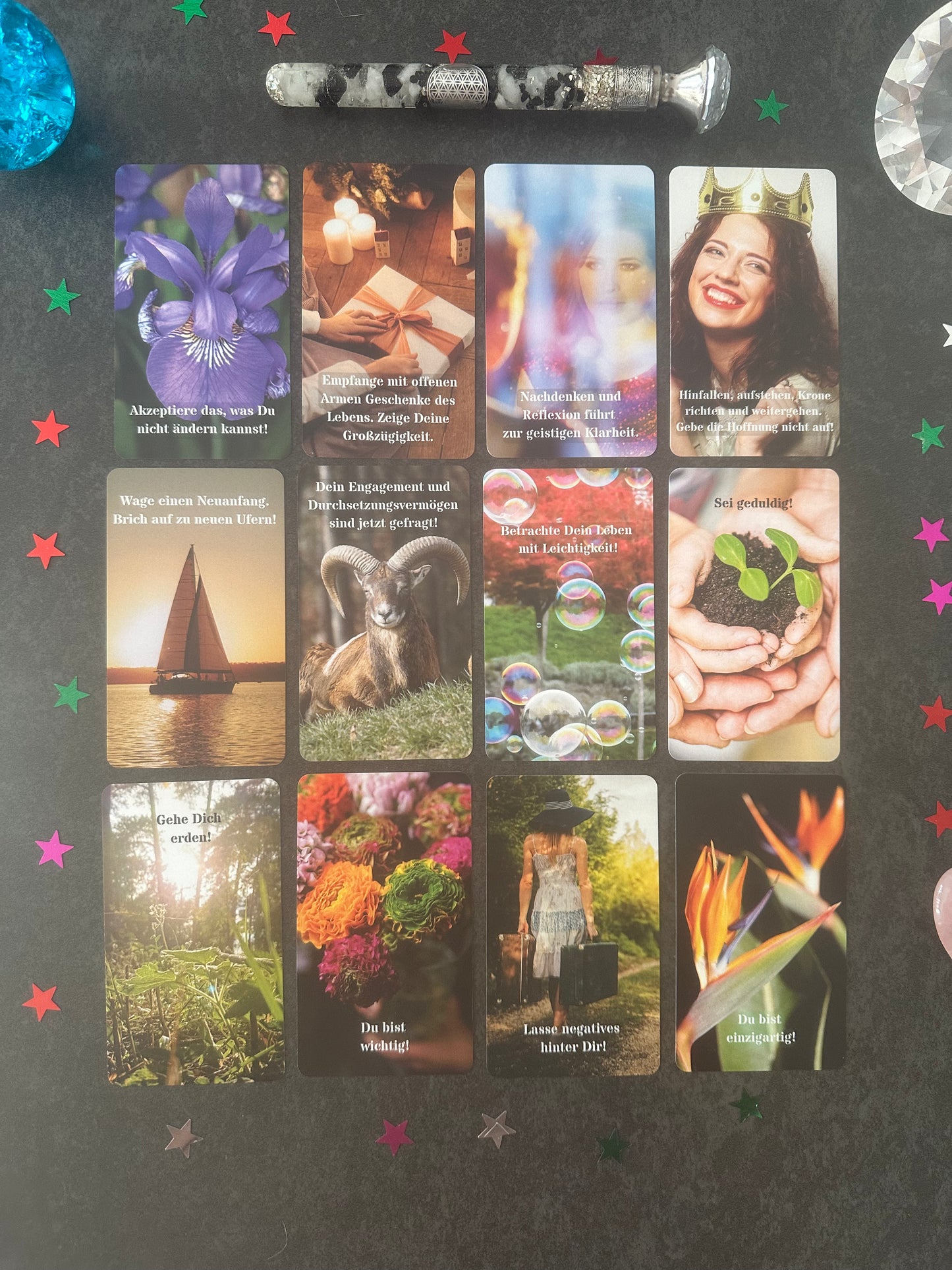 Kartendeck: Affirmationskartenset - 55 Affirmationen für jeden Tag