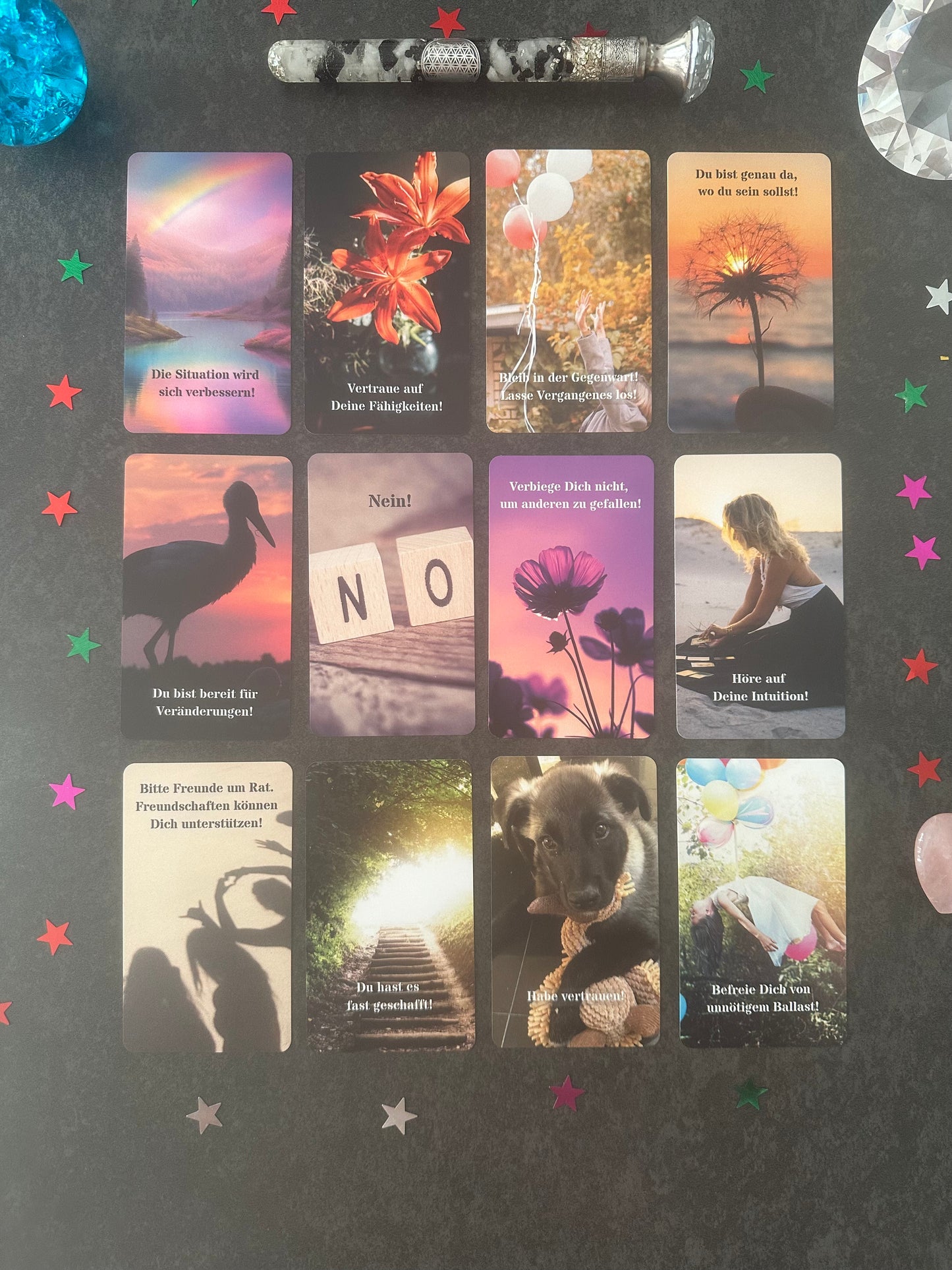 Kartendeck: Affirmationskartenset - 55 Affirmationen für jeden Tag