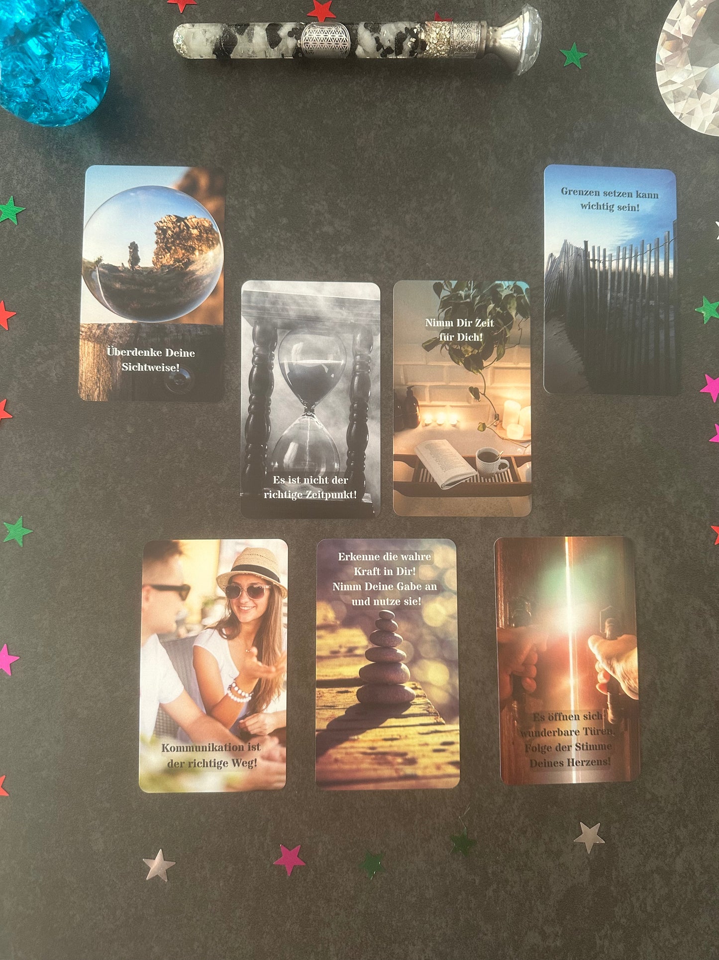 Kartendeck: Affirmationskartenset - 55 Affirmationen für jeden Tag