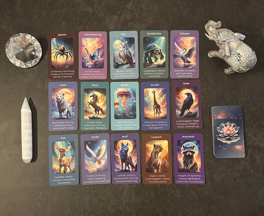 Kartendeck: Die Krafttiere - 40 tierische Wegweiser