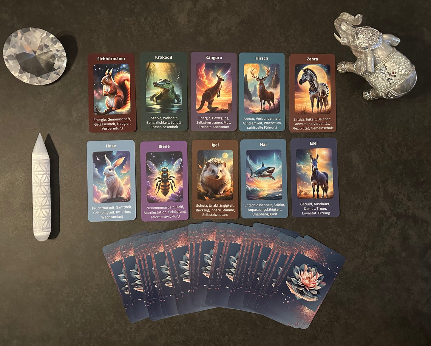 Kartendeck: Die Krafttiere - 40 tierische Wegweiser