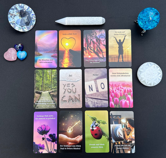 Kartendeck: Affirmationskartenset - 55 Affirmationen für jeden Tag