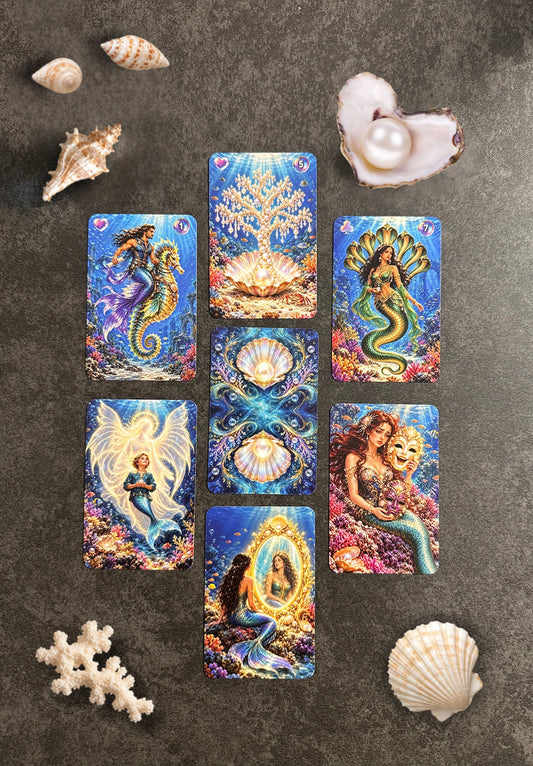 Kartendeck: Das Lenormand der Unterwasserwelten 36 Karten zzgl. 18 Zusatzkarten