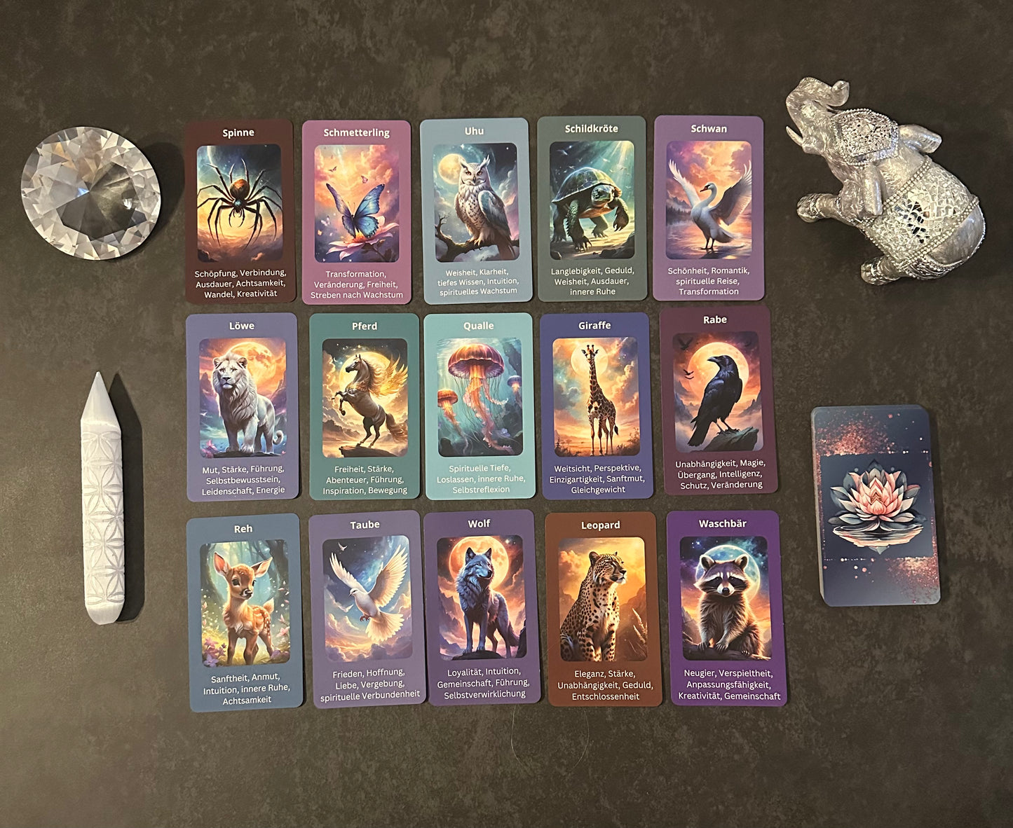 Kartendeck: Die Krafttiere - 40 tierische Wegweiser
