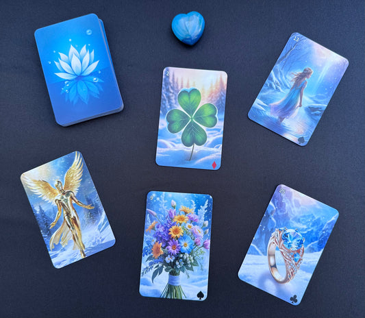 Kartendeck: Das Winterparadies Lenormand 36 Karten zzgl. 10 Zusatzkarten