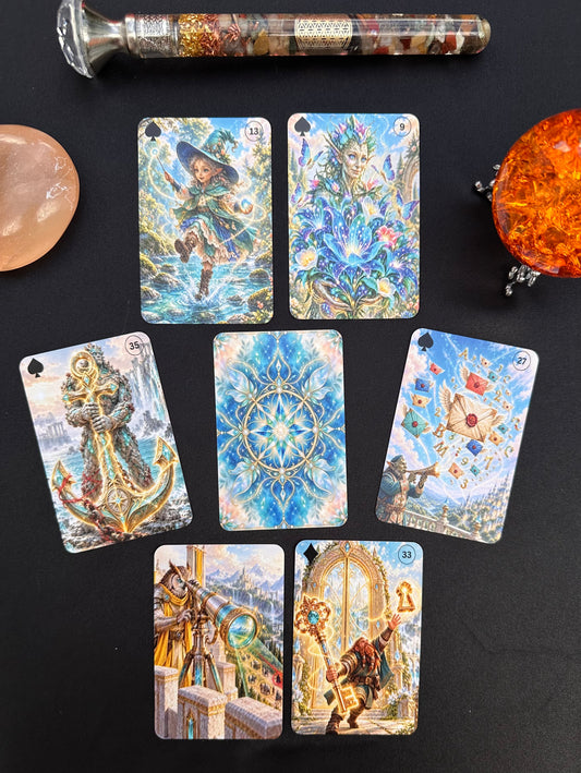 Kartendeck: Das Lenormand der magischen Welten 36 Karten zzgl. 17 Zusatzkarten
